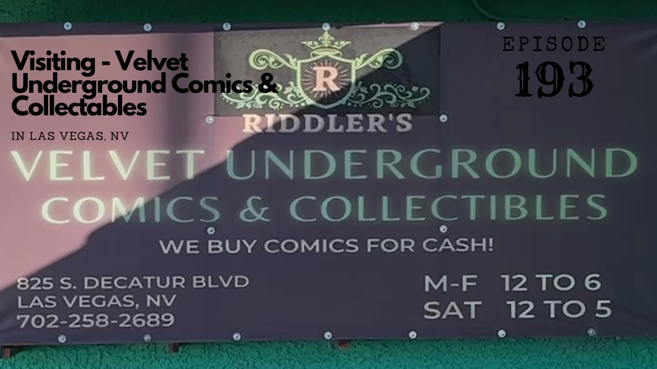 Mark on Comics - Velvet Underground  visit Jan 16th 2026 - Ep 193