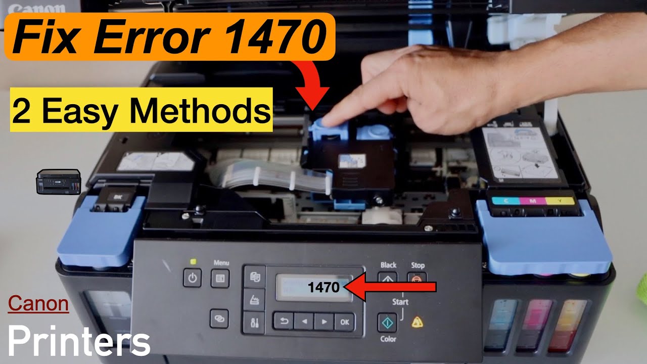 Canon Printer Error 1470 - Fix With 2 Easy Methods ( Canon Pixma G Series Printer) G6020.