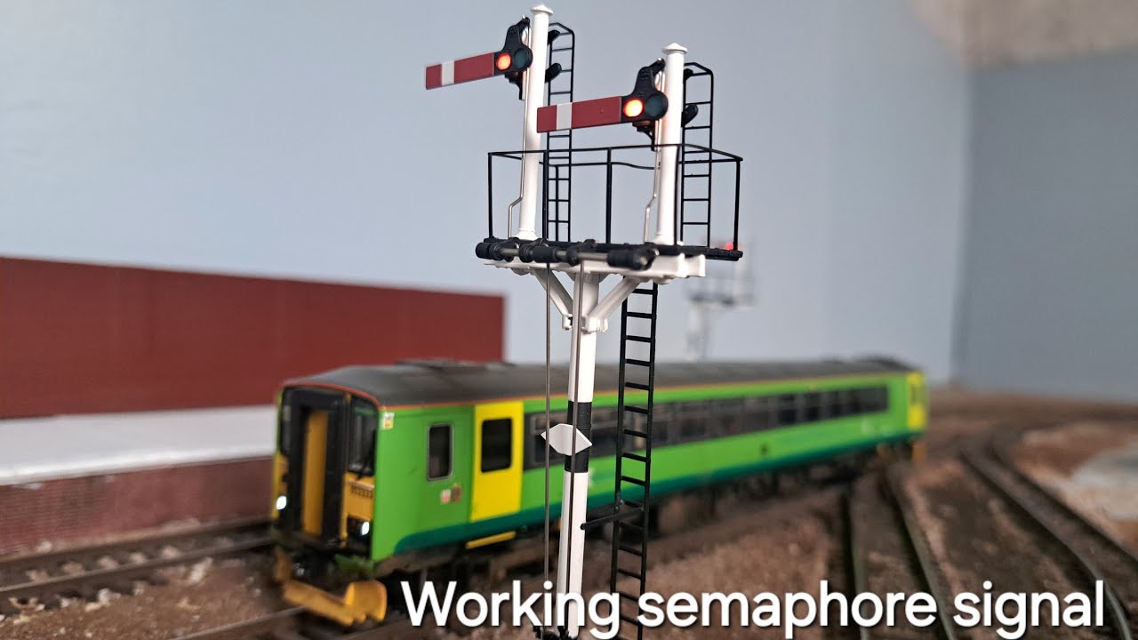 OO GAUGE Model Railway Update! With working semaphore signals