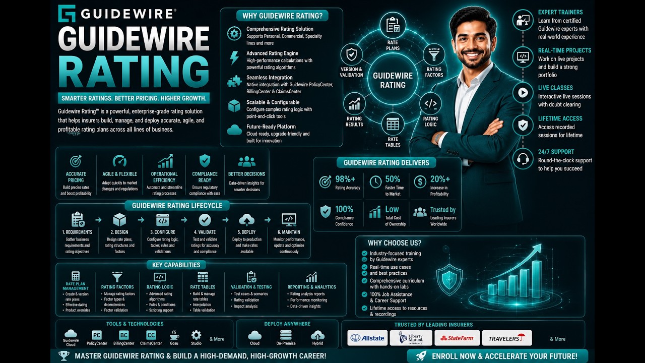 Guidewire Rating Training | Guidewire Certification | Real-Time Projects | Placement Support