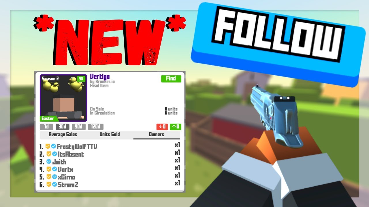 Krunker NEW UPDATE! [New Deagle, Following People, Item Owner List!] (Krunker Update 2.6.4)