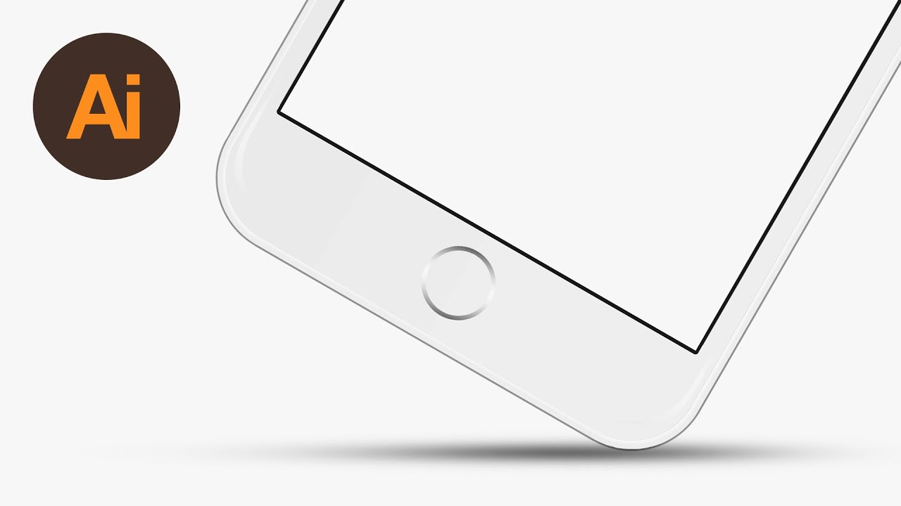 Learn How to Draw a Vector iPhone 6 in Adobe Illustrator Tutorial | Dansky