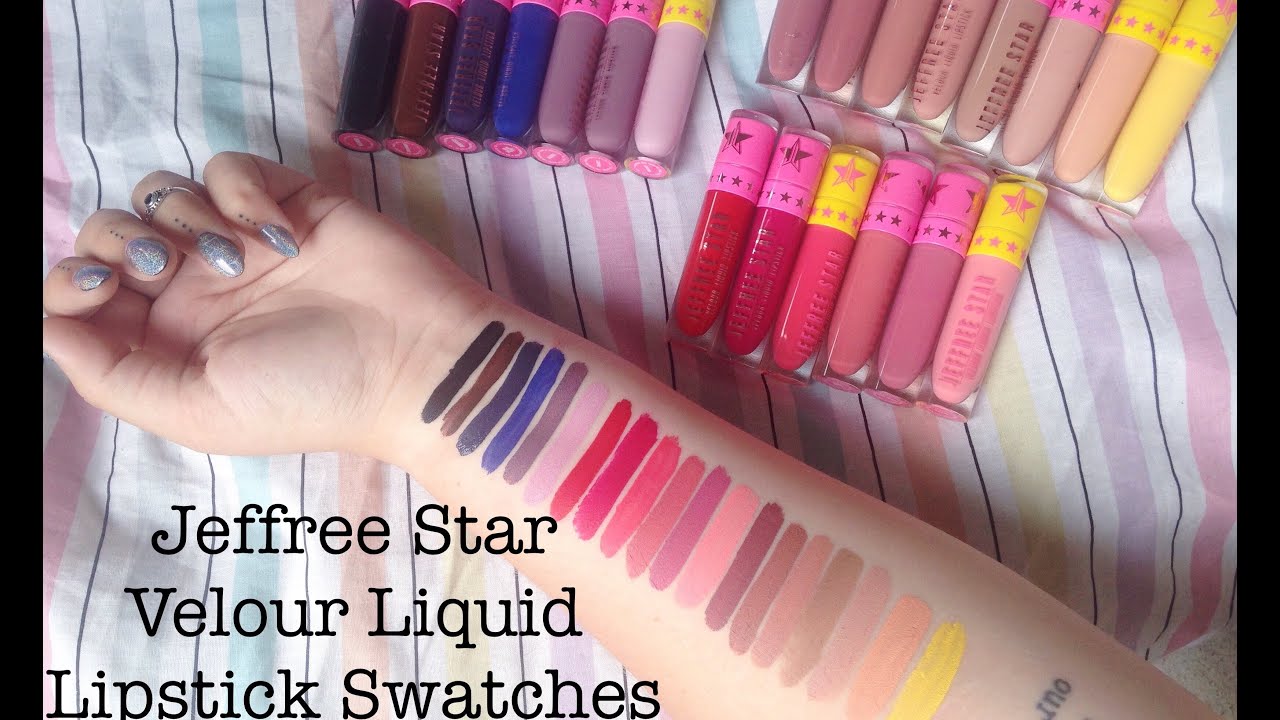 Jeffree Star Velour Liquid Lipstick Lip Swatches