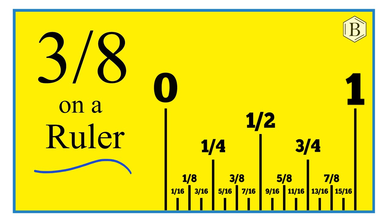 How to Find 3/8 on a Ruler or Tape Measure
