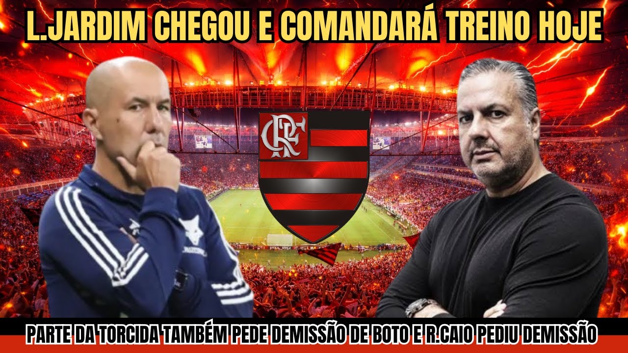 JARDIM CHEGOU E COMANDARÁ TREINO HOJE TORCIDA TAMBÉM PEDE DEMISSÃO DE BOTO E R.CAIO PEDIU DEMISSÃO