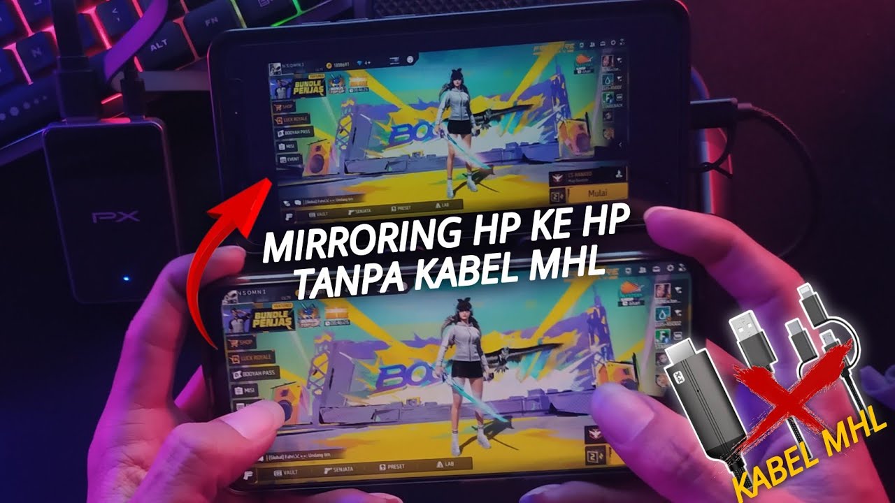 CARA MIRRORING HP KE HP TANPA KABEL MHL