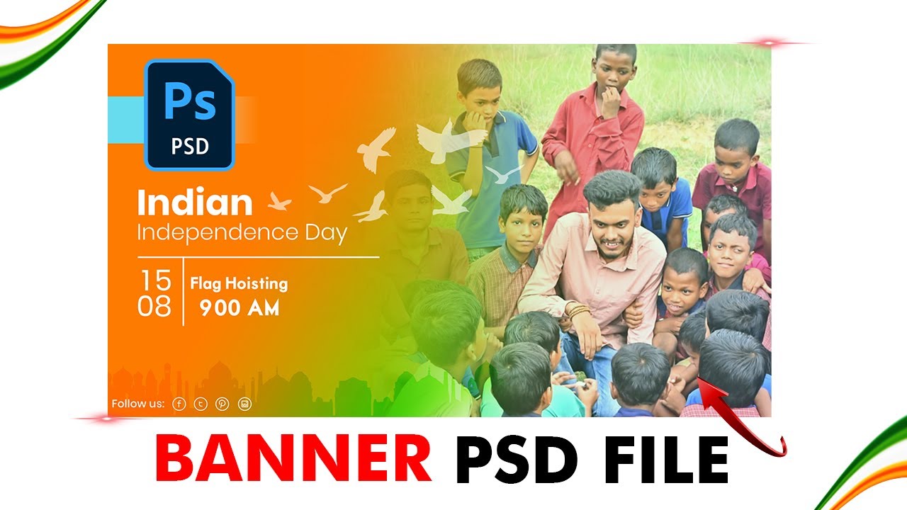 15 August Banner Editing || 15 August Banner Psd File || Independence Day Banner Psd File 2023