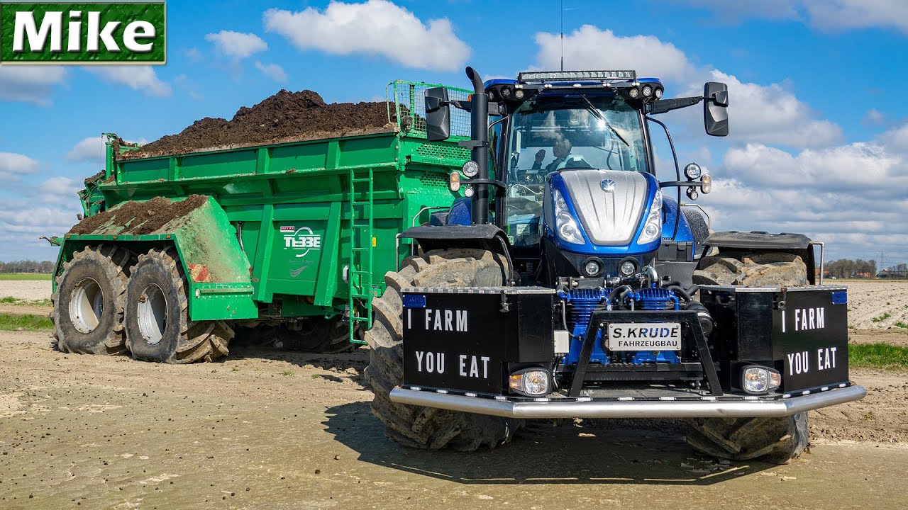 2020 | NEW Special New Holland T7.270 Blue Power with Tebbe | Compost strooien | S. Krude.