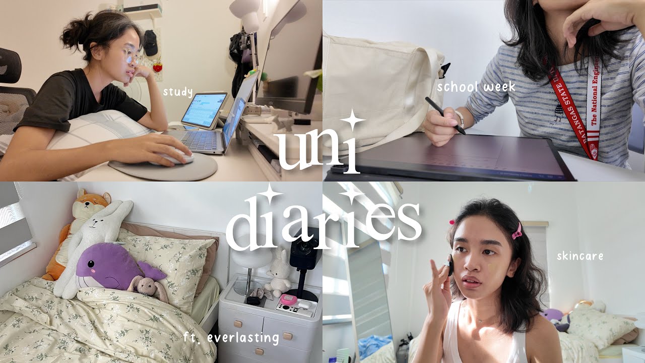 UNI VLOG 📓 Campus Life, Skincare, Spring with Everlasting Fabric, College days, Etc.