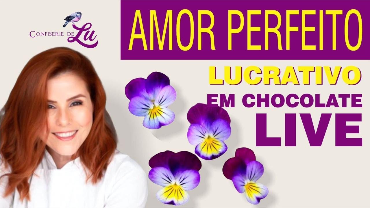 Live - Como fazer a flor Amor Perfeito em chocolate de modelar