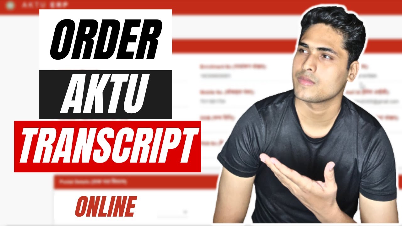 How to order AKTU/UPTU Transcript online in 2023 ?? #aktu #transcript #orderonline #studyabroad