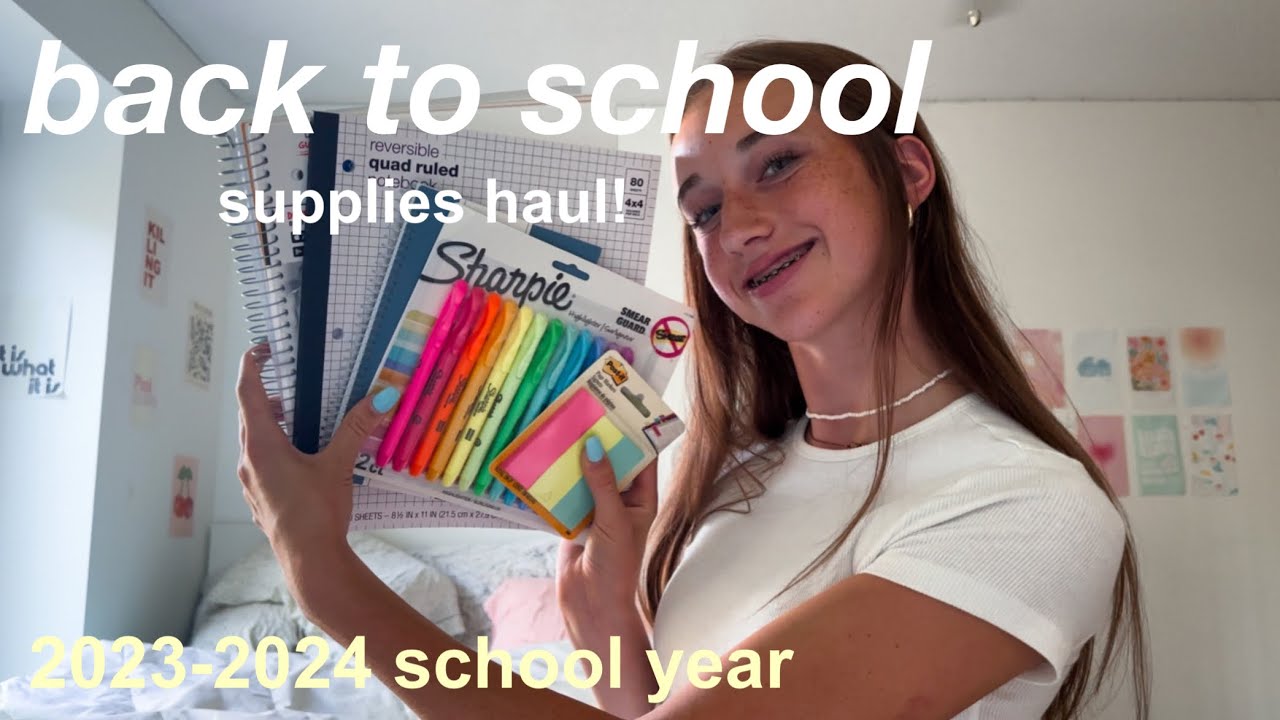 back to school supplies haul 2023 *freshman year*