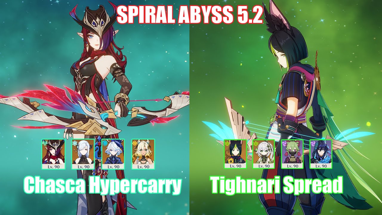 C0 Chasca Hypercarry & C5 Tighnari Spread | Spiral Abyss 5.2 | Genshin Impact