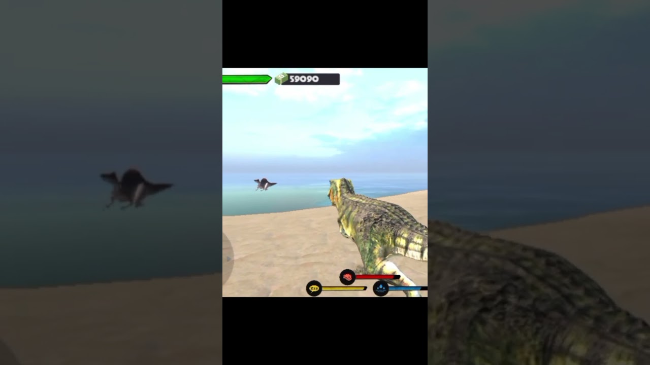 #dinosaur #videojuego Jurassic clash espino vs rex