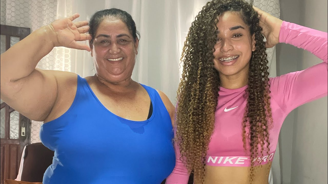 15 min de dan&ccedil;a Aer&oacute;bica , motivando minha m&atilde;e emagrecer .