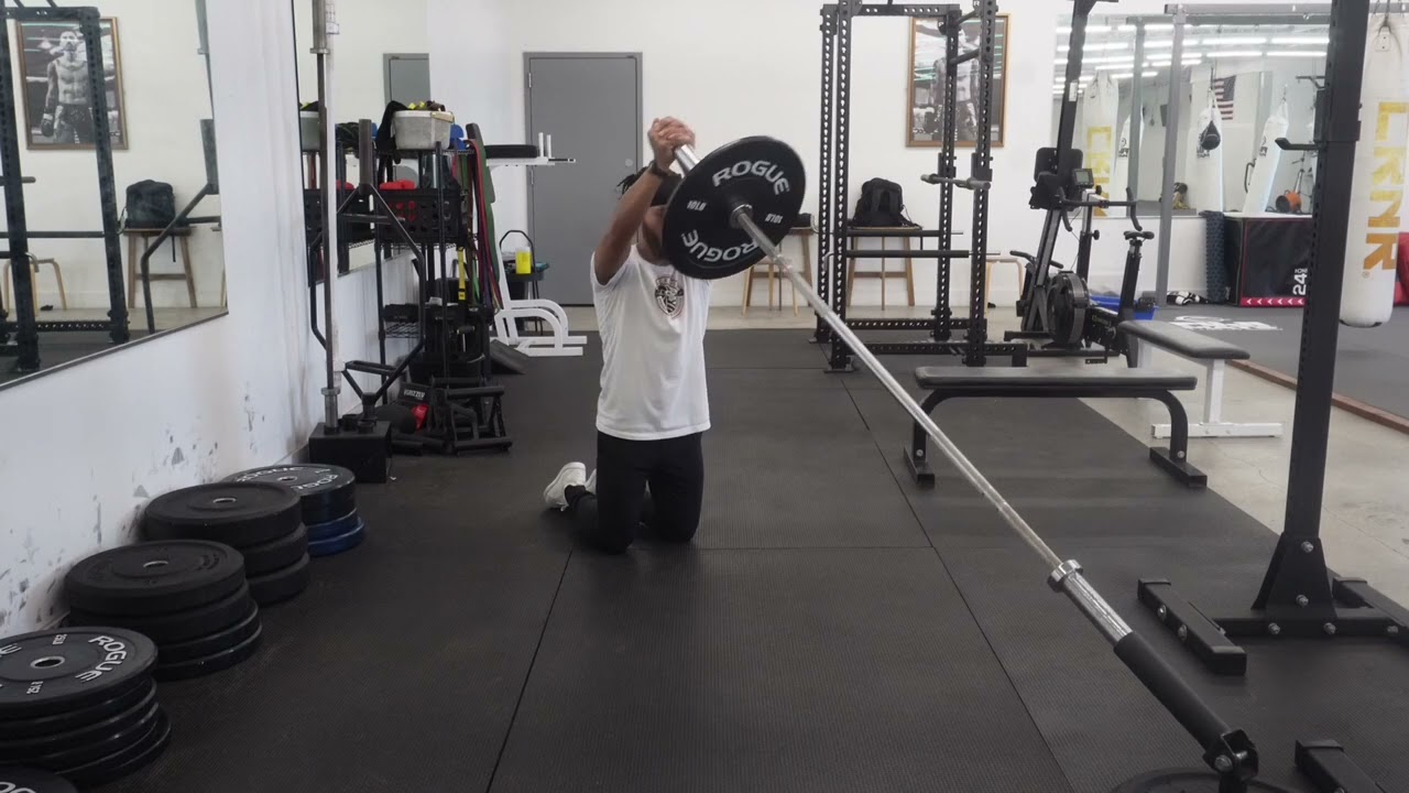 Tall Kneeling Landmine Anti Rotation Press Out
