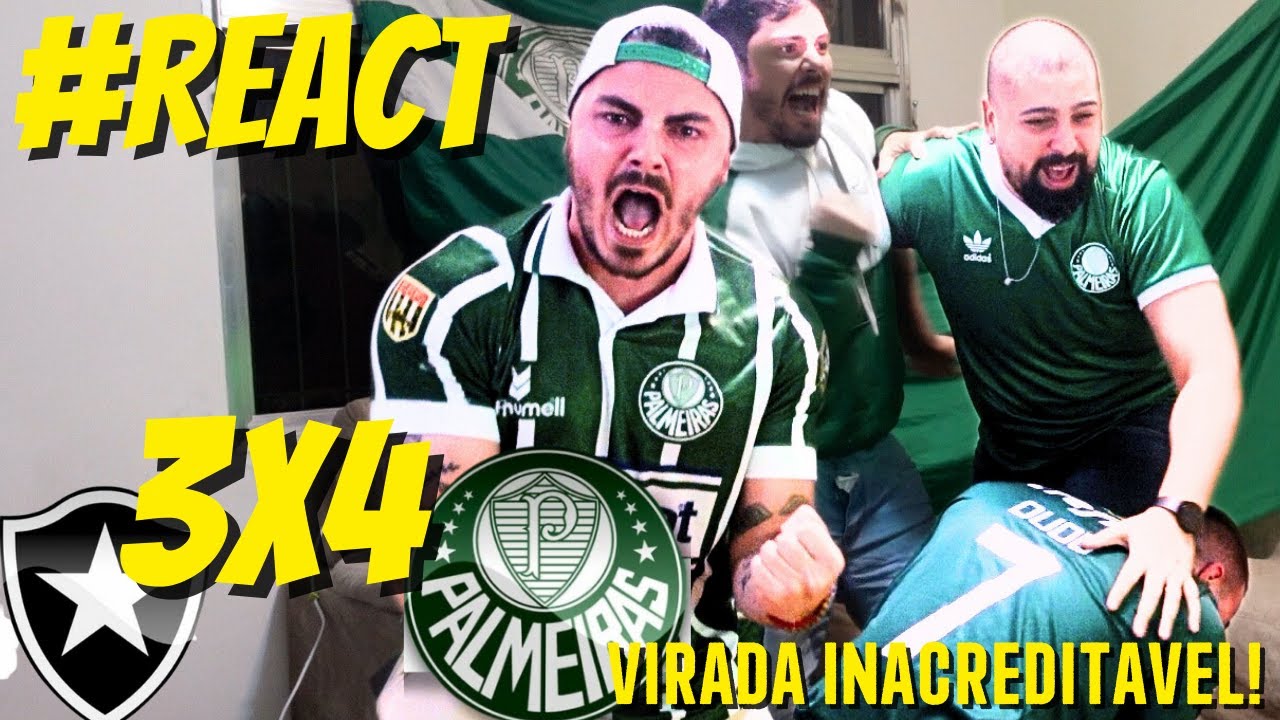#REACT Histórico - BOTAFOGO 3 X 4 PALMEIRAS | 31ª RODADA BRASILEIRÃO 2023