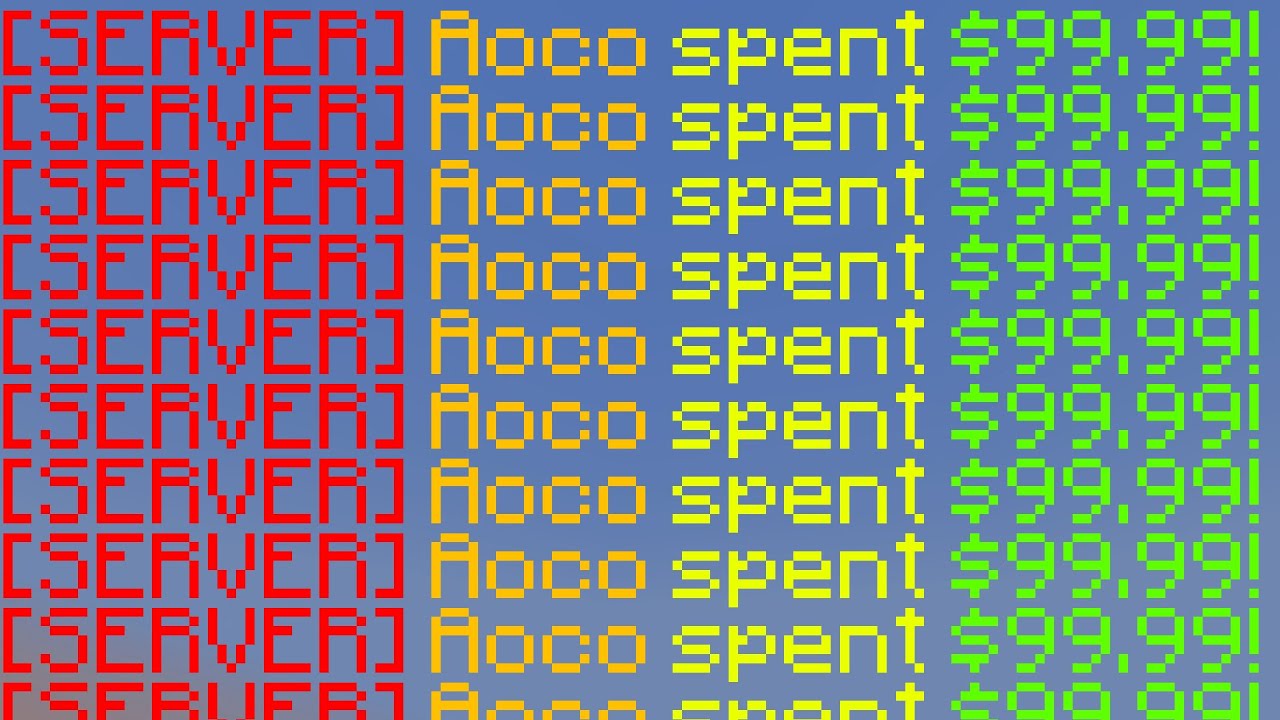 Paying to Win on a New Minecraft Server..