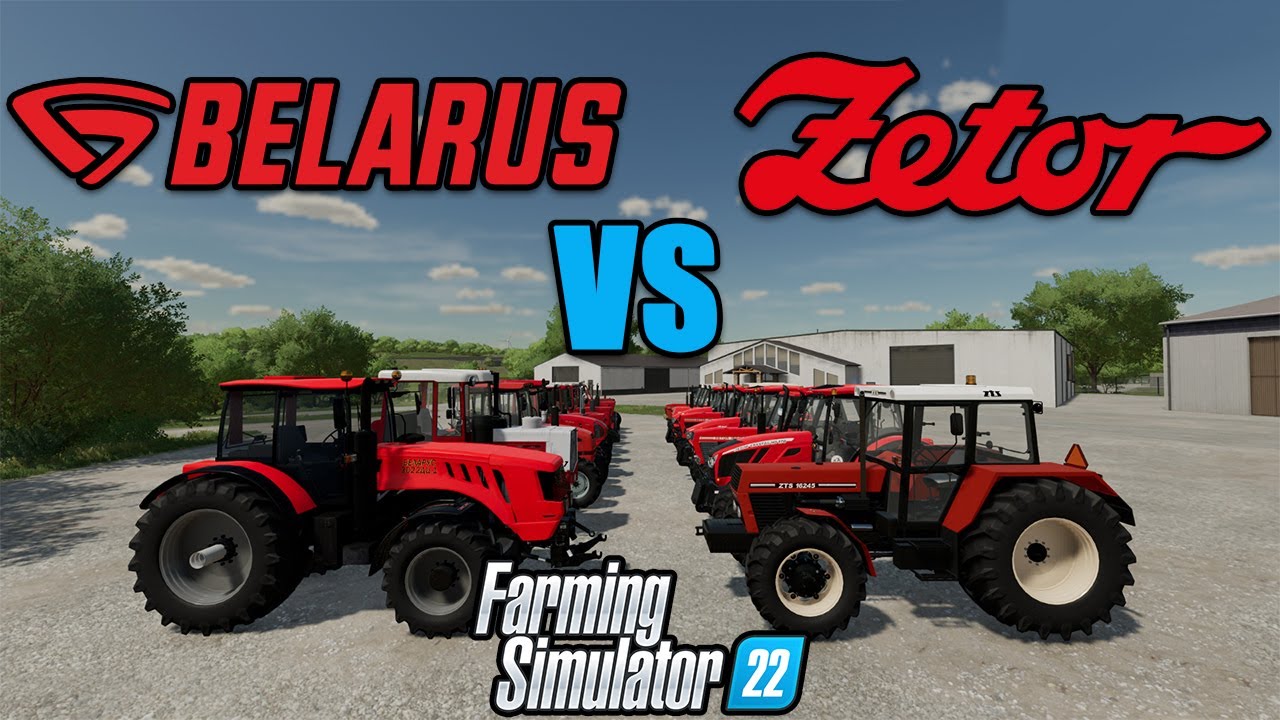 FARMING SIMULATOR 22: TUG OF WAR! [ BELARUS VS ZETOR ]
