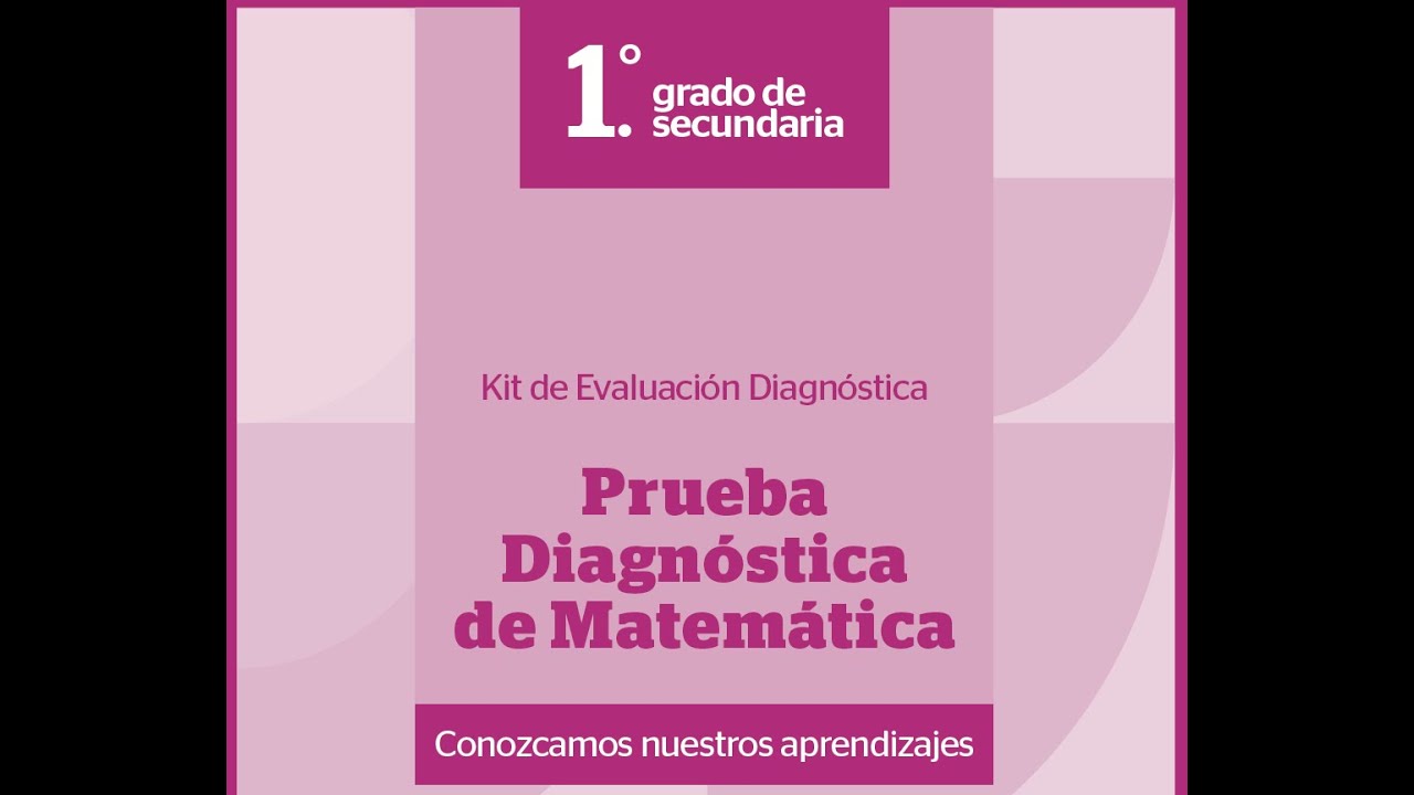 PRUEBA DIAGNOSTICA DE MATEMATICA 1RO SECUNDARIA