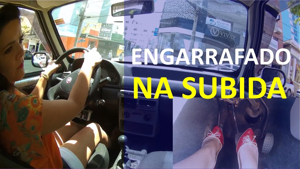 ENGARRAFAMENTO na SUBIDA - PARAR e ARRANCAR #transitoengarrafado