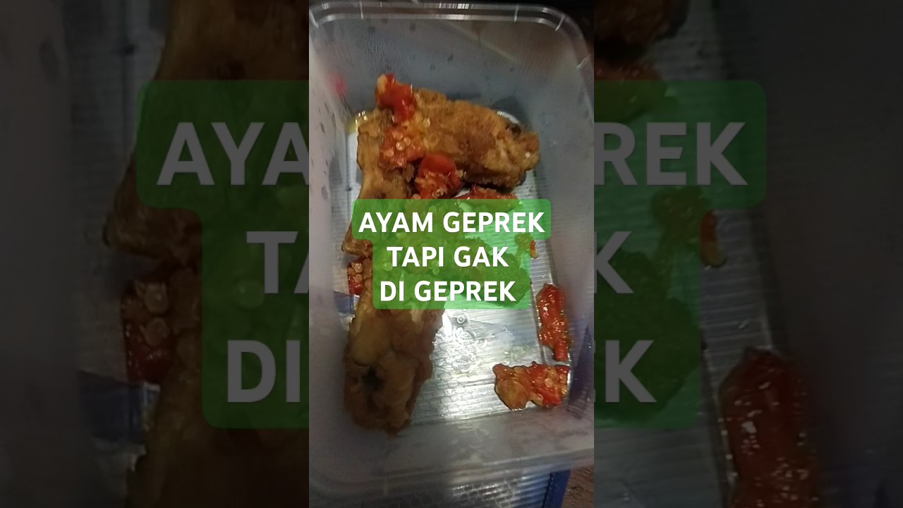 AYAM GEPREK TAPI GAK DI#kokobakmie_nst #food #kokokuliner #ayamgeprek #ayamgeprekenak #sate #jajanan