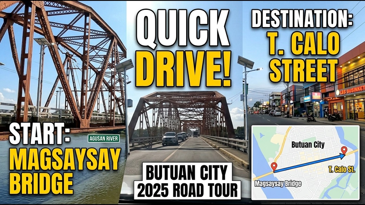 Quick Drive from Magsaysay Bridge to T. Calo Street | Butuan City 2025 Road Tour
