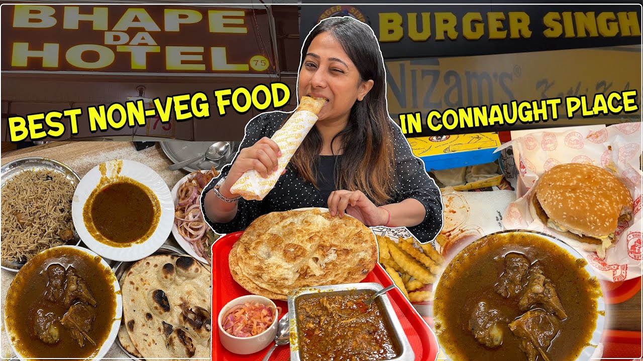 Bhape Da Hotel ka Dahi Mutton,KEEMA KALEJI, Nizam's & more| Best Non Veg Food in CP| Delhi Food Ep-2
