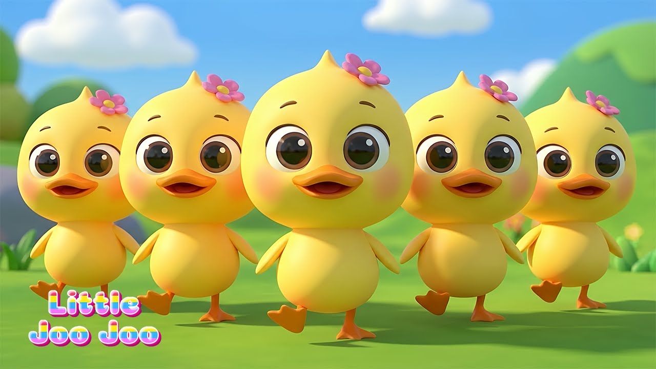 5 Little Ducks song | Newborn Baby Songs & Nursery Rhymes @LittlejoojooNurseryRhymes