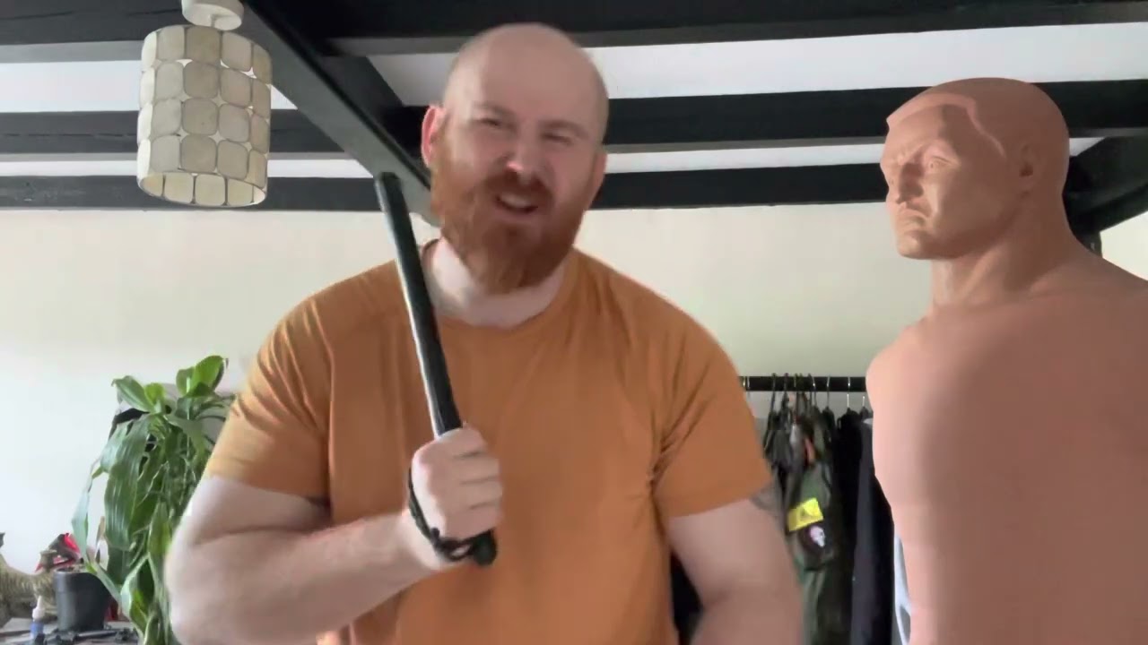 Home invasion drills using ww2 combatives and blunt weapons