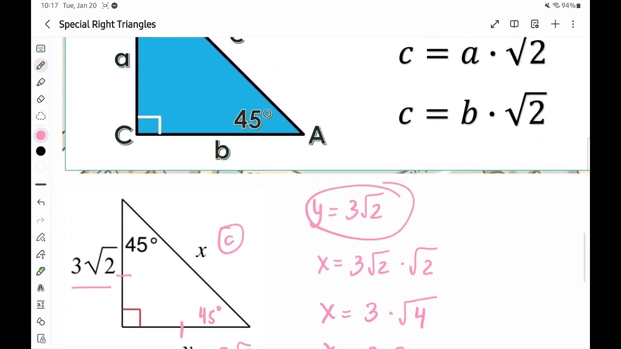 Special Right Triangles (2)