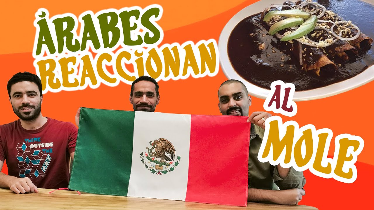 Арабы ВПЕРВЫЕ ПОПРОБОВАЛИ МОЛЕ поблано (энмоладас) 😜 | Кухня поблано со всего мира / Да здравству...