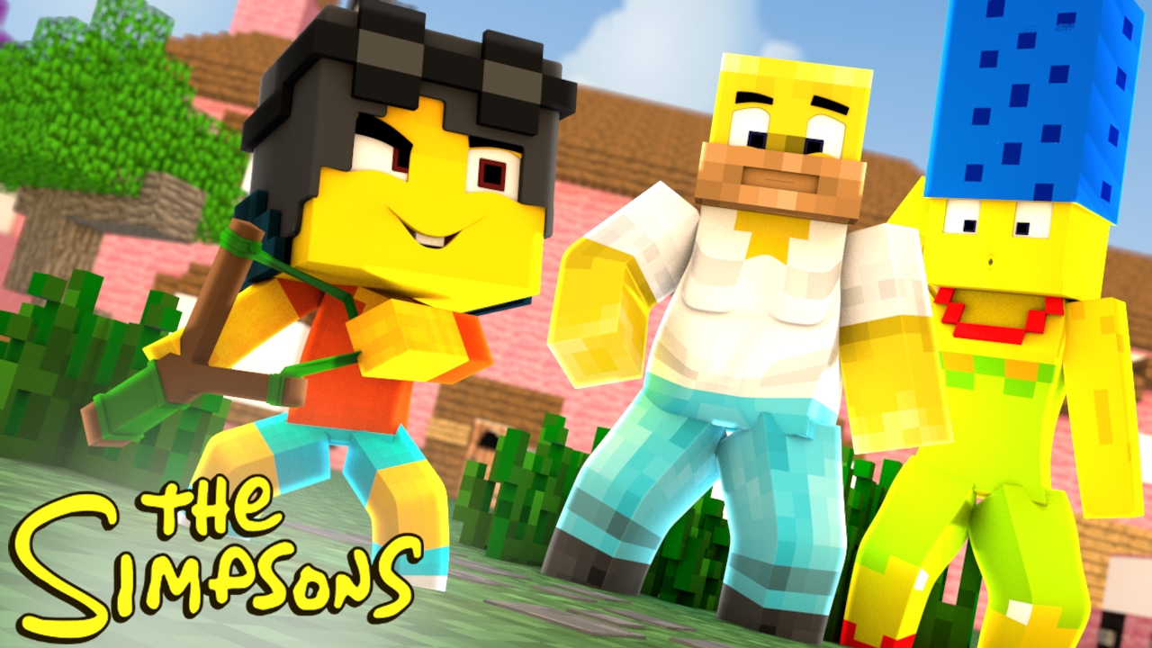 Minecraft: WHO'S YOUR FAMILY? - O BEBÊ MAIS LOUCO DOS SIMPSONS! ( The Simpsons )