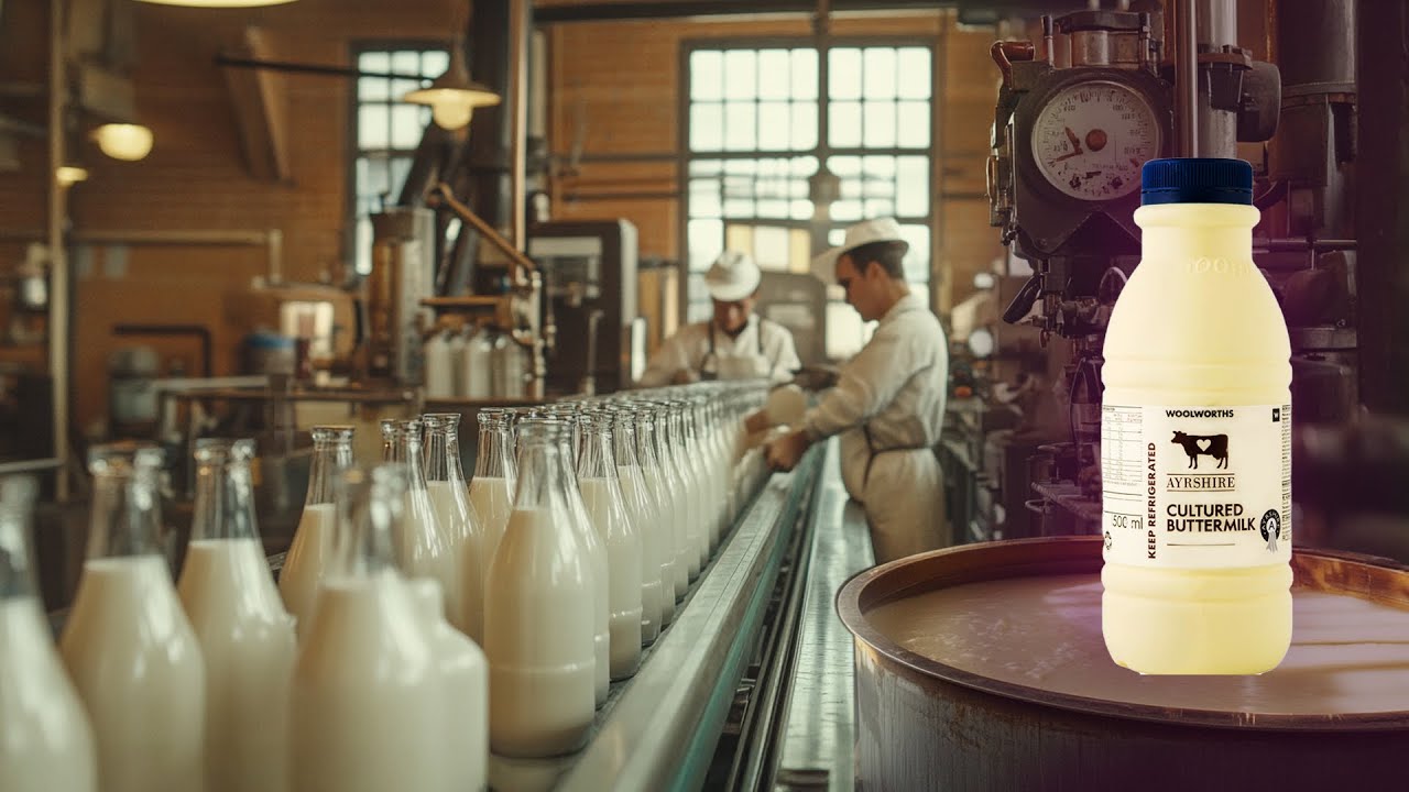 How Million Litres Of Buttermilk Are Made In A Factory | Amazing Buttermilk Factory Process