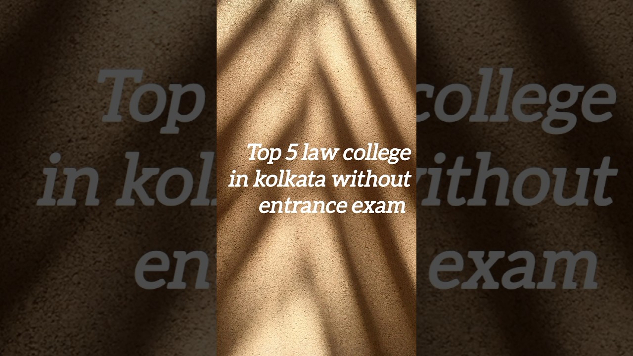 Top 5 law college in kolkata without entrance exam।। low fees।। #shorts #lawstudent #llb #lawcollege