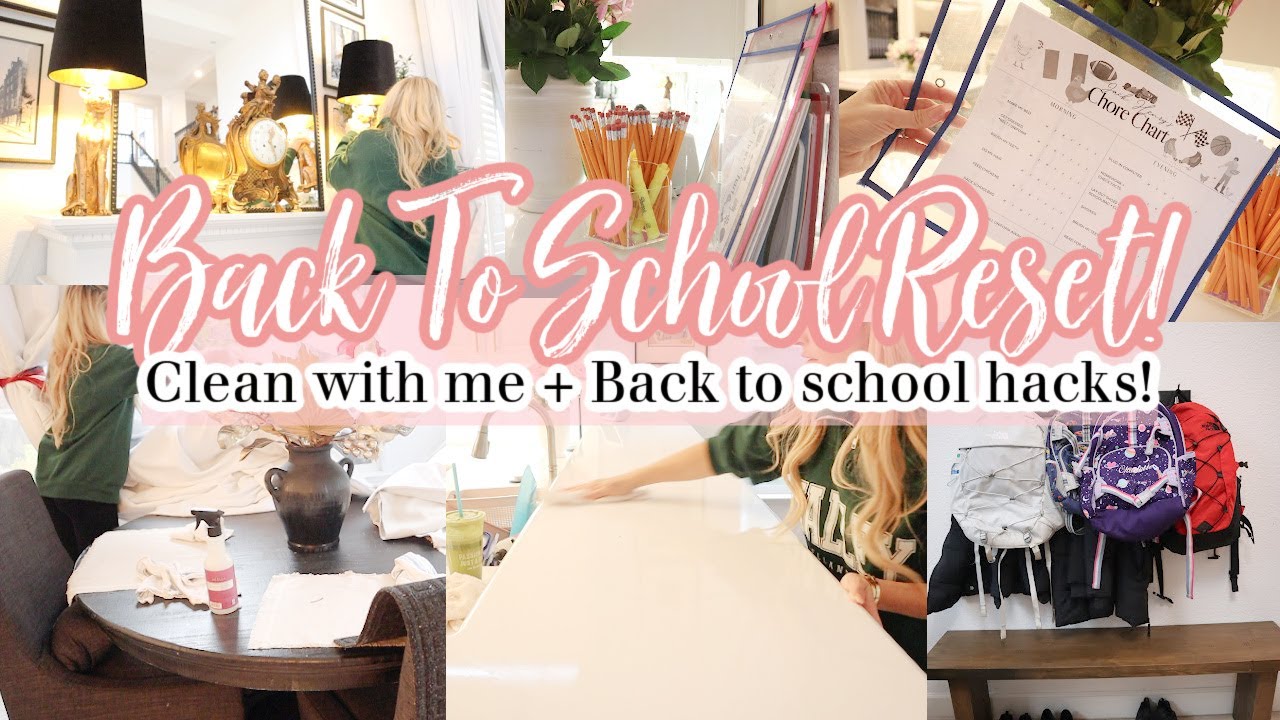 2023 CLEAN WITH ME // BACK TO SCHOOL ROUTINE // GETTING THE KIDS ORGANIZED