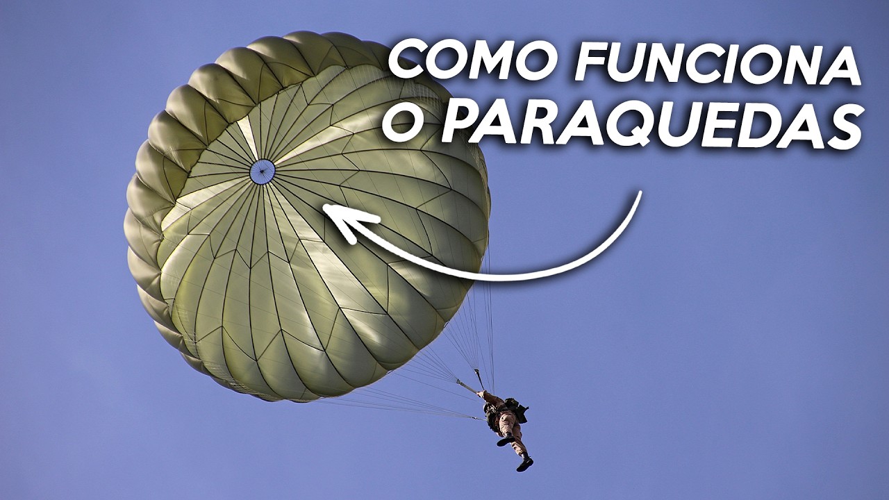 Como funciona um PARAQUEDAS? O segredo por trás dos paraquedas explicado fácil!