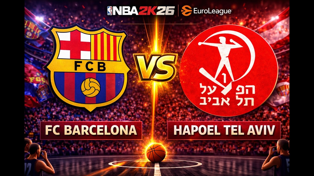 [TURKISH AIRLINES EUROLEAGUE 2025/2026] FC Barcelona vs Hapoel IBI Tel Aviv - NBA2K26