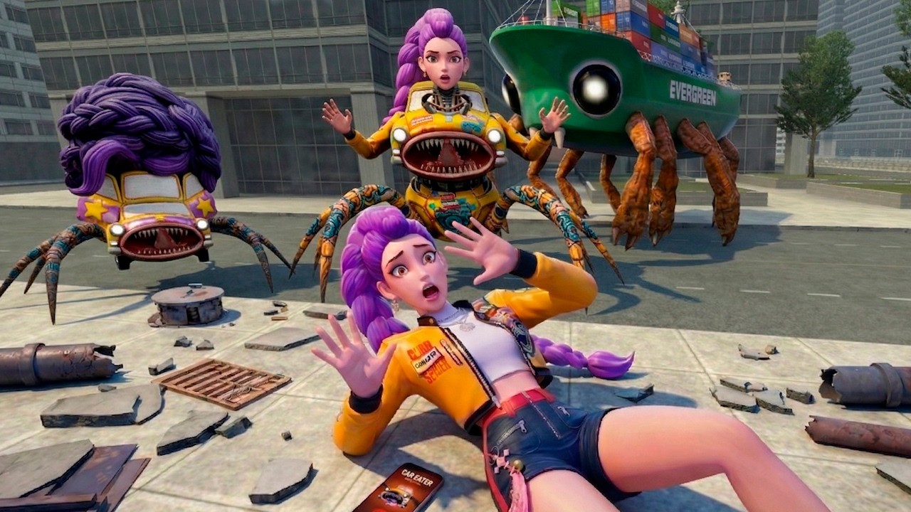 Car Eaters and Crabtanic Scare Rumi in Garry&rsquo;s Mod