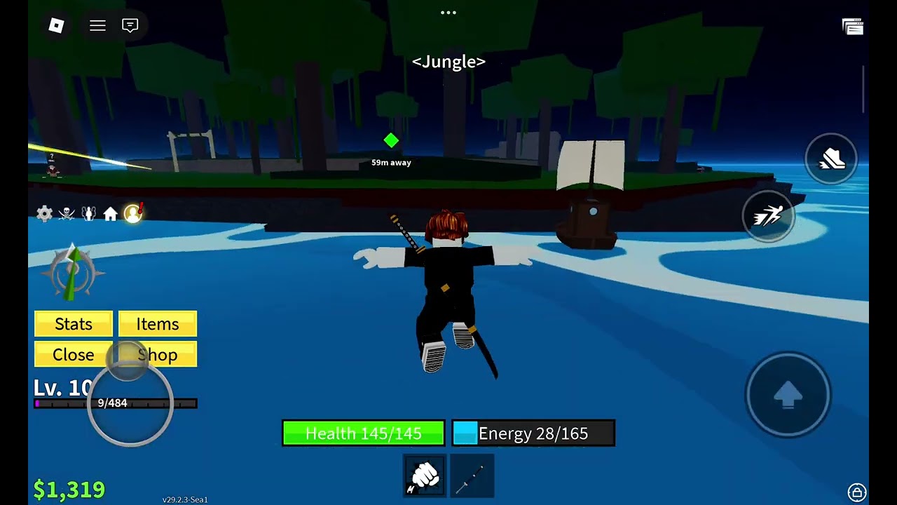 Playing roblox first time and the popular game called bolx fruits 