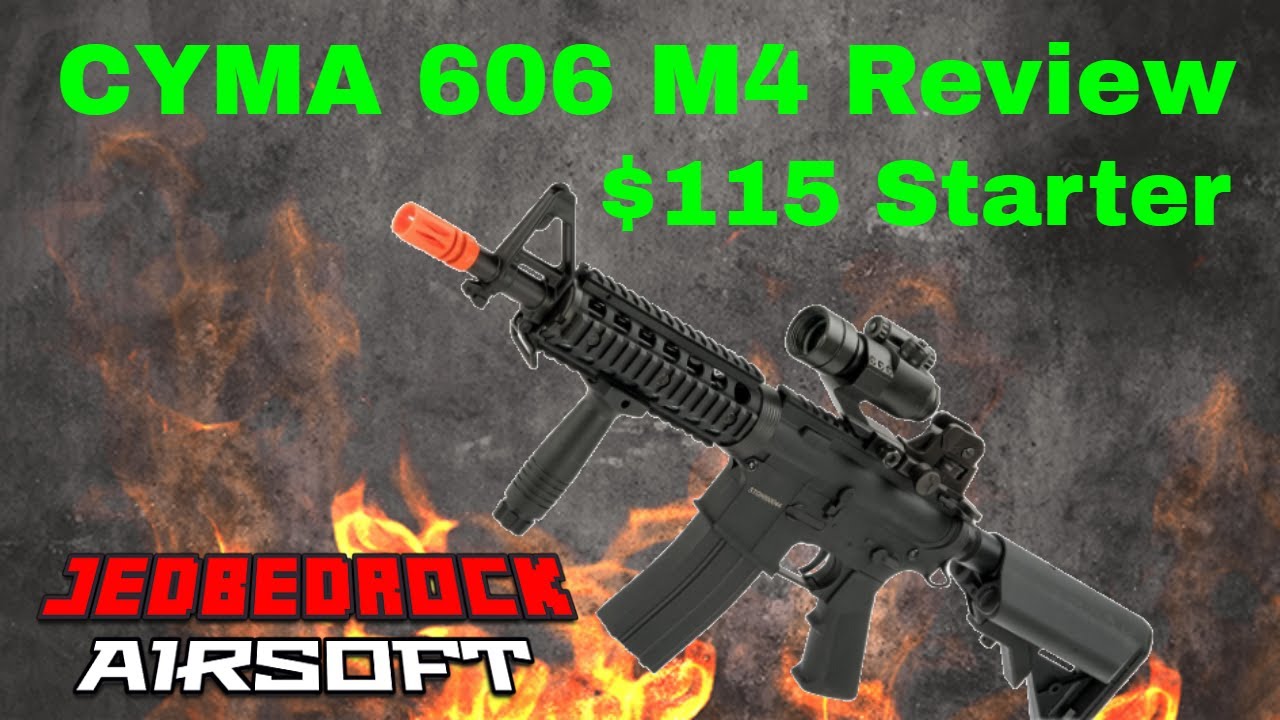 Starter Airsoft Gun for $115 or Under || CYMA 606 M4 Review