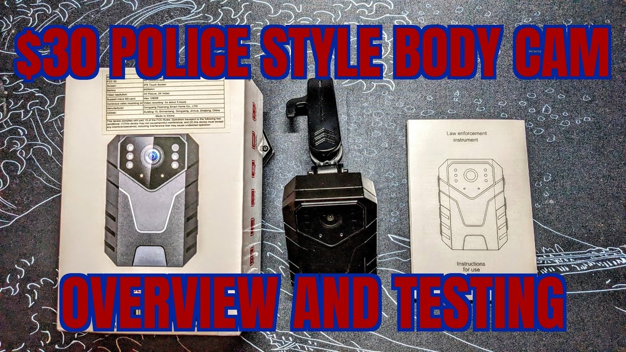 $30 "4K" BODY CAM: Overview and testing.