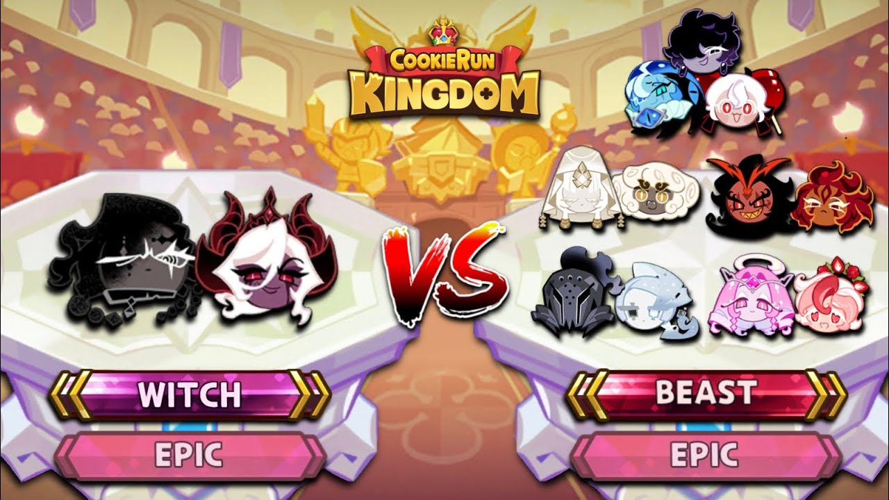 dark enchantress & mold dough vs the beast & their sidekick