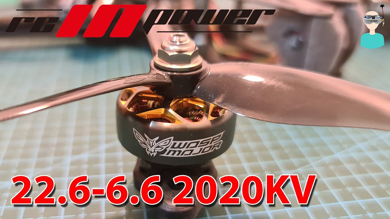 RCINPOWER Wasp Major 2020KV Motors - Thrust Tests & Flight Footage