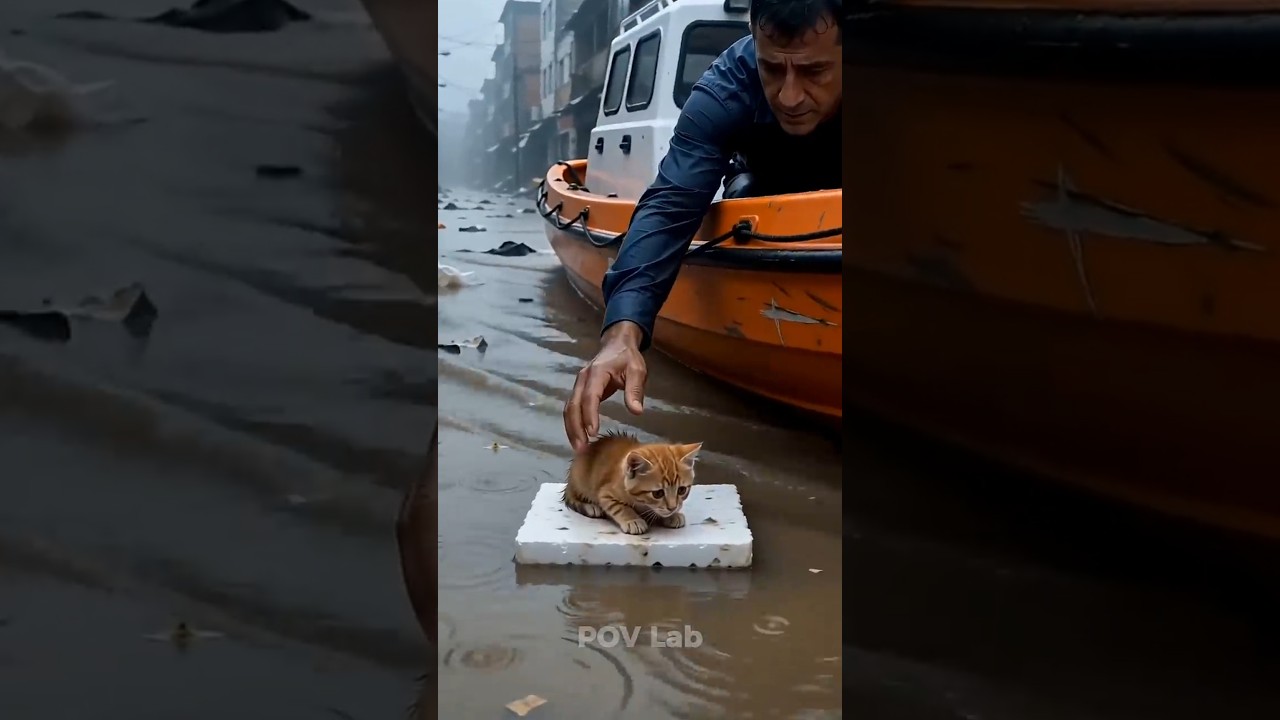 The Drifting Lives _ Heartbreaking Flood Rescues #shorts #animalrescue #rescue