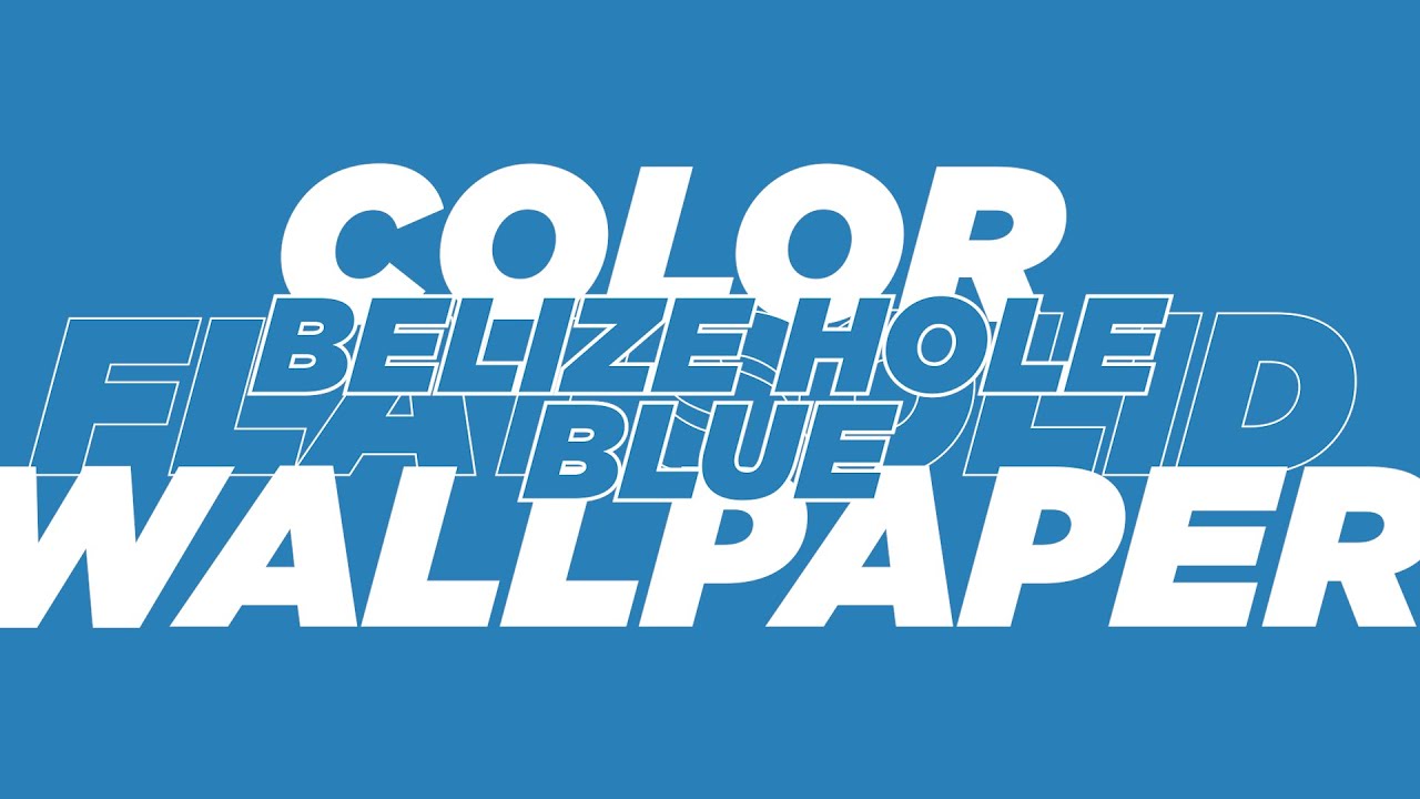 Belize Hole Blue Flat Solid Color Wallpaper 1 Hour