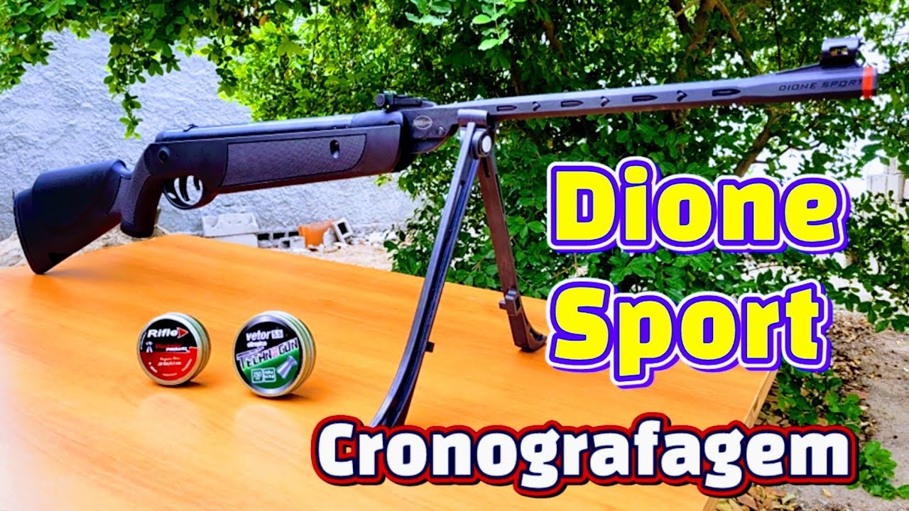 Cronografagem da Carabina Rossi Dione Sport Gas Ram