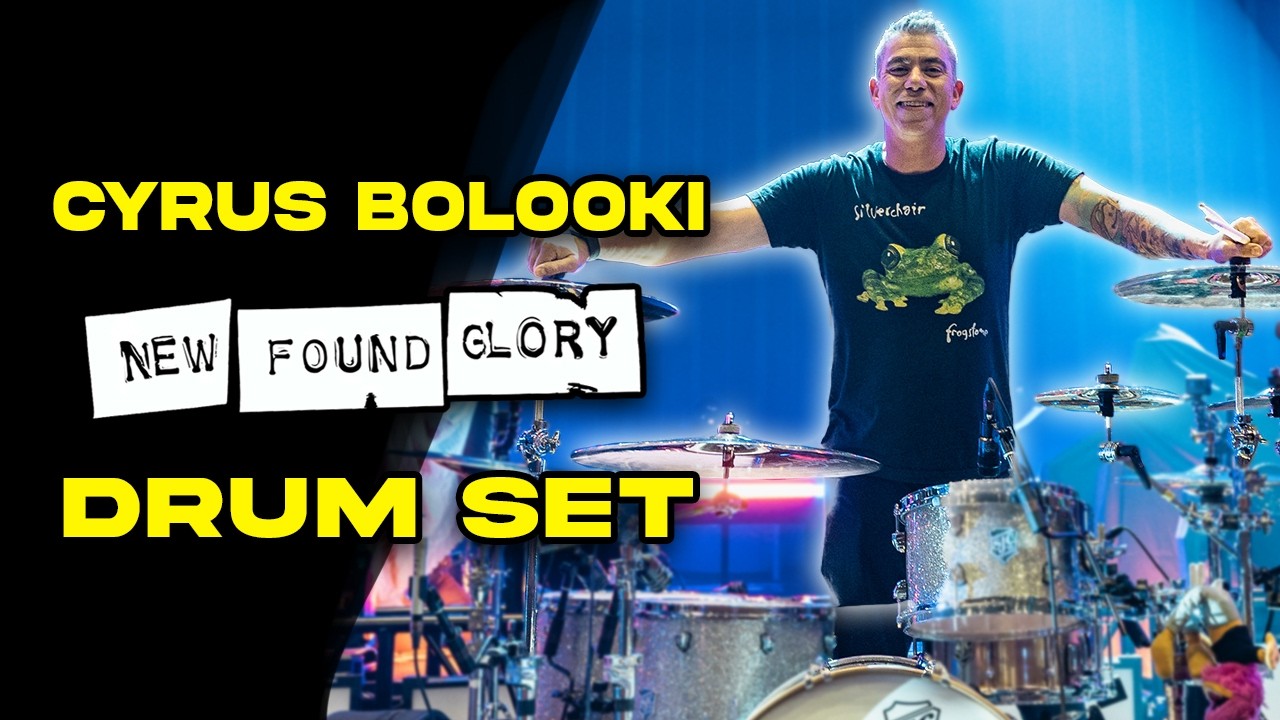 NEW FOUND GLORY’S Cyrus Bolooki Custom SJC Drumset