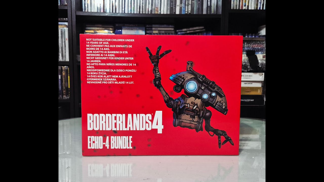 Распаковка коллекционного издания Borderlands 4 Echo Bundle.