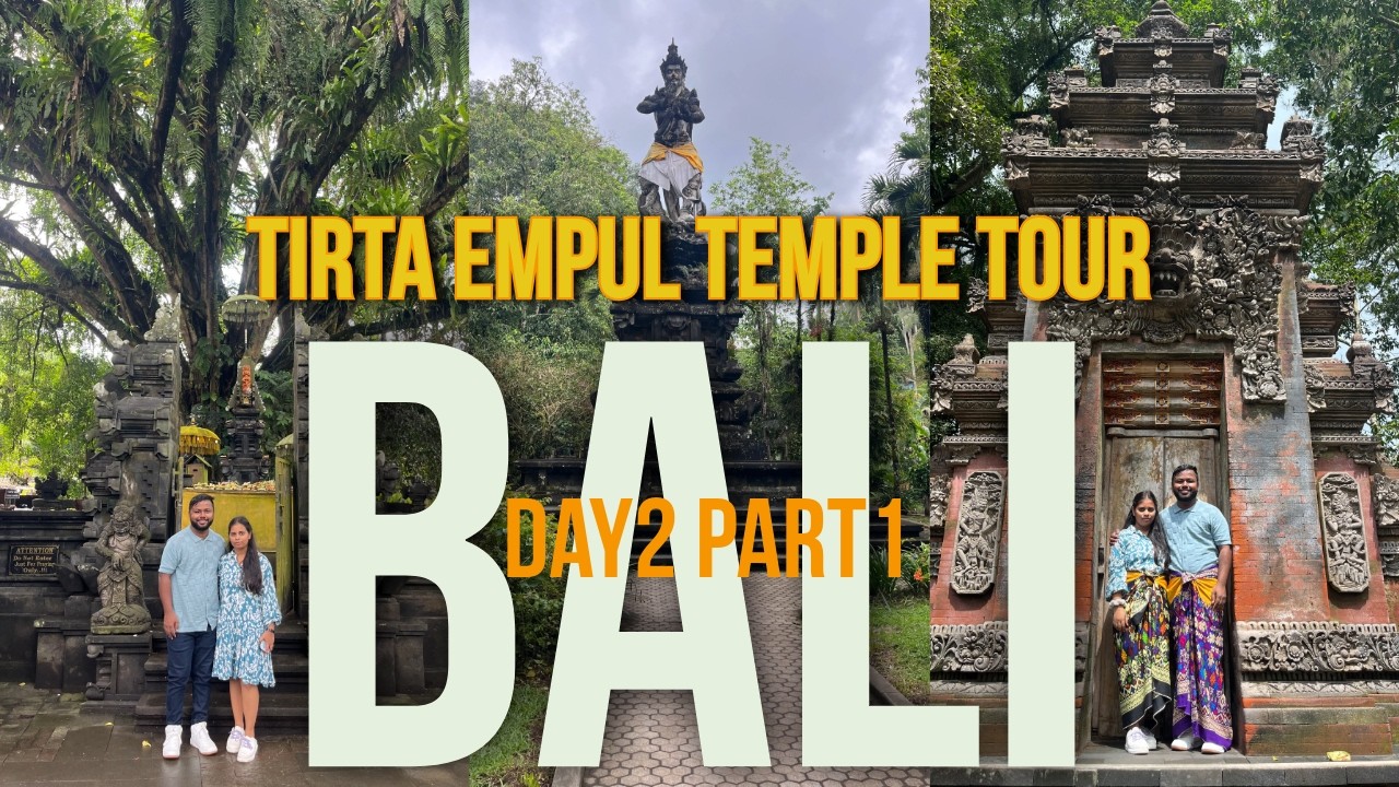 Tirta Empul Temple Bali | Sacred Holy Water Ritual Experience 🙏 | Bali Travel Vlog